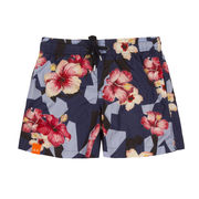 BOXER MARE CAMOUFLAGE E FIORI DI IBISCO Bambino Navy Blue Fucsia BOXER MARE CAMOUFLAGE E FIORI DI IBISCO Bambino Navy Blue Fucsia