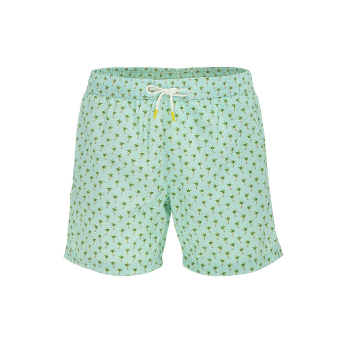 BOXER MARE CON MICRO STAMPA Uomo Verde acqua 