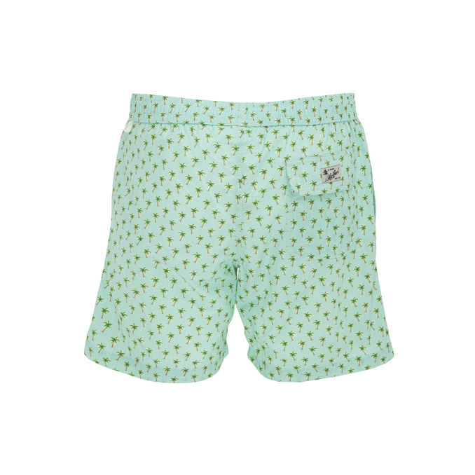 BOXER MARE CON MICRO STAMPA Uomo Verde acqua 