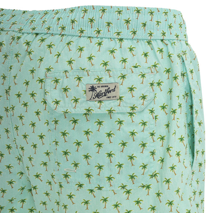 BOXER MARE CON MICRO STAMPA Uomo Verde acqua 