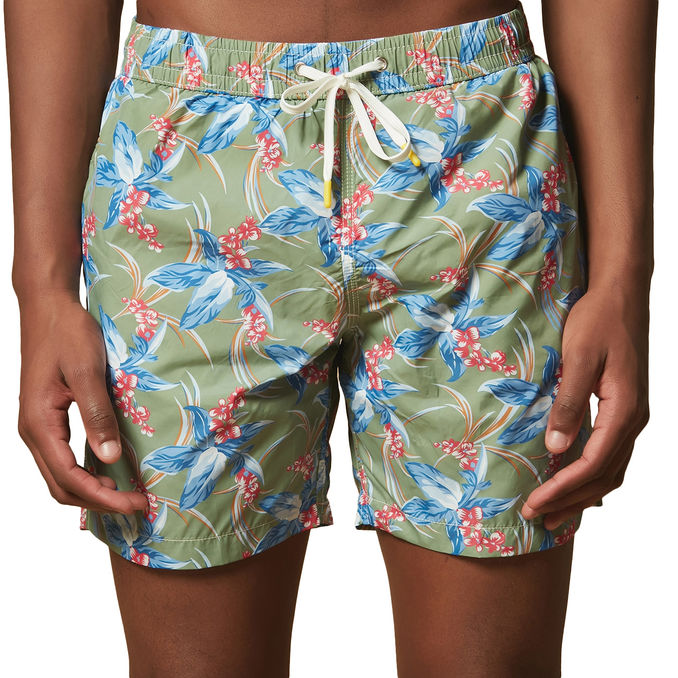 BOXER MARE FIORATO Uomo Army Multicolor
