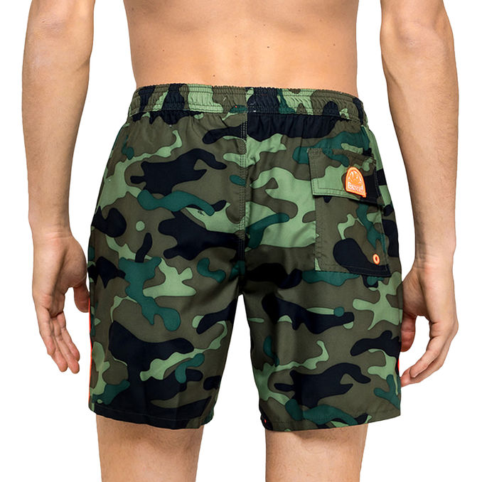 BOXER MARE PERVIS CAMOUFLAGE Uomo Deep forest