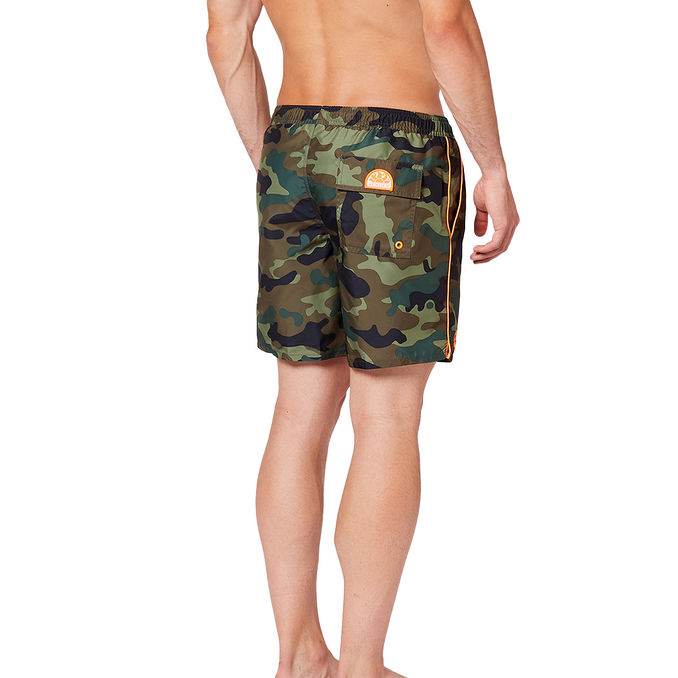 BOXER MARE PERVIS CAMOUFLAGE Uomo Deep forest