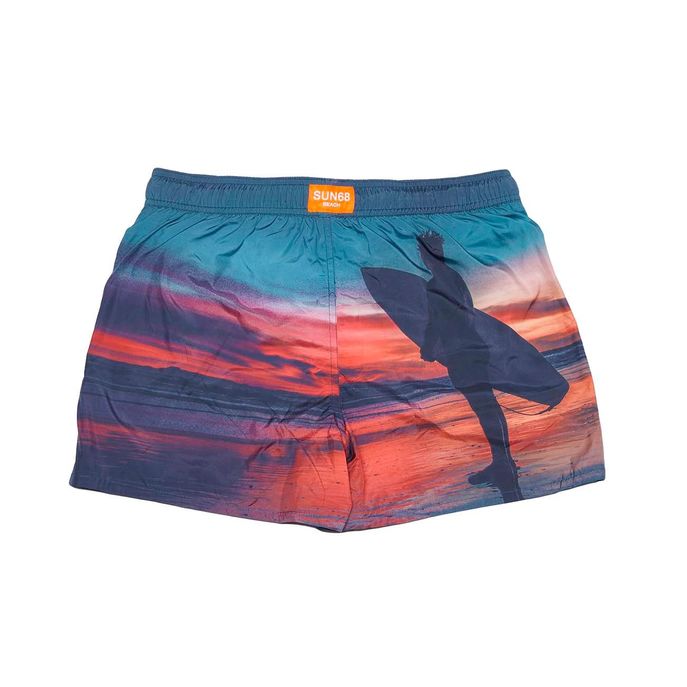 BOXER MARE PHOTO SPIAGGIA Uomo Ottanio chiaro