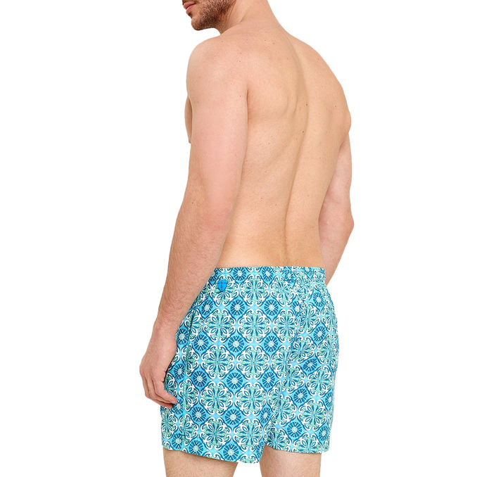 BOXER MARE Uomo Azzurro Verde Bianco
