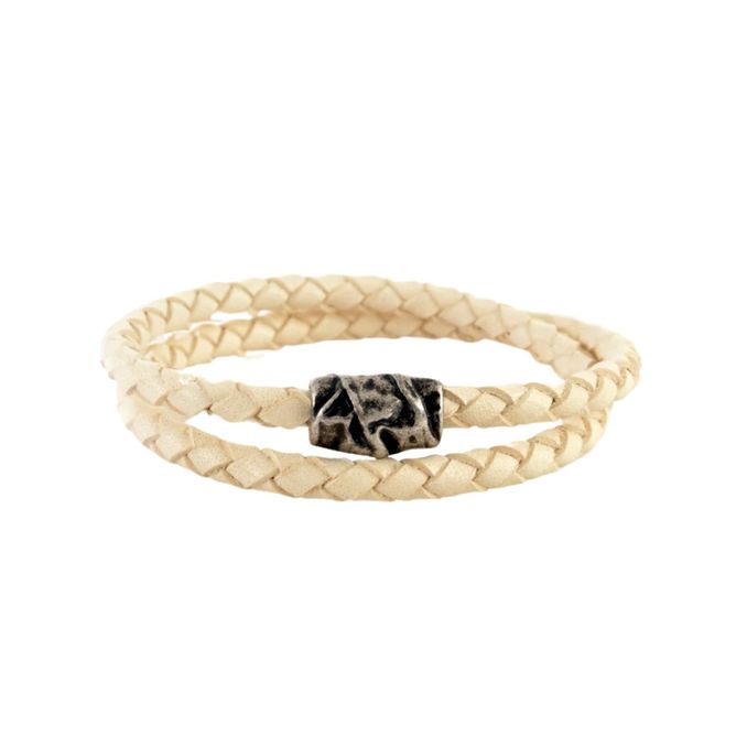 BRACCIALE NODO Unisex Bianco