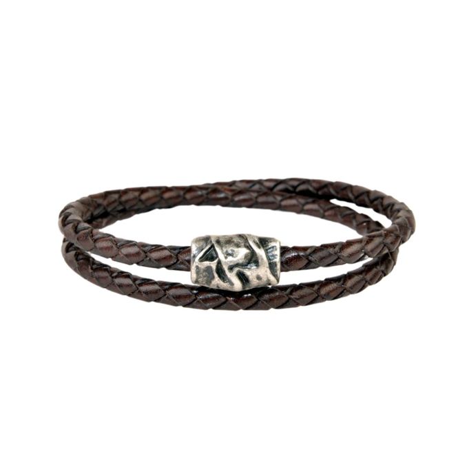 BRACCIALE NODO Unisex Marrone
