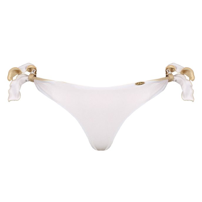 BRASILIANA REVERSIBILE CON ROUCHES Donna White Gold