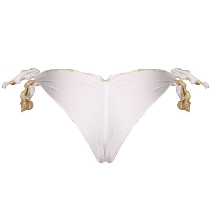 BRASILIANA REVERSIBILE CON ROUCHES Donna White Gold