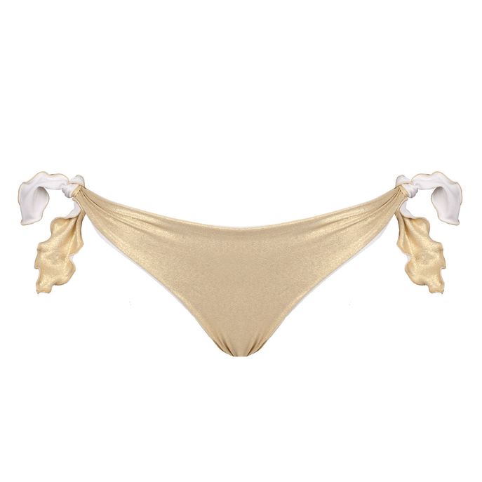 BRASILIANA REVERSIBILE CON ROUCHES Donna White Gold