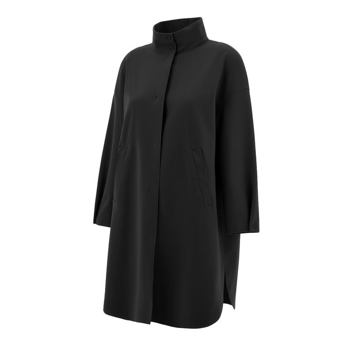 CABAN LUNGO OVER Donna Nero