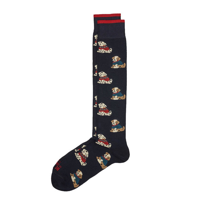 CALZE FUNNY DOG Unisex Blu