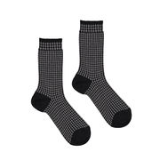 CALZE JACQUARD MICRO ROMBO LUREX Donna Nero  CALZE JACQUARD MICRO ROMBO LUREX Donna Nero