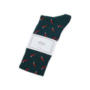 CALZE LUNGHE CON CORNETTO IN COTONE Uomo Abete Rosso CALZE LUNGHE CON CORNETTO IN COTONE Uomo Abete Rosso