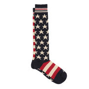 CALZE LUNGHE STARS AND STRIPES Unisex Rosso Panna CALZE LUNGHE STARS AND STRIPES Unisex Rosso Panna