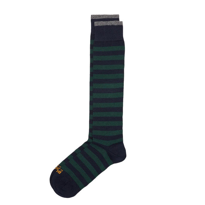CALZE STRIPE RUGBY Uomo Blu Verde Scuro