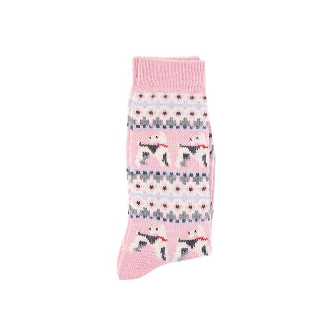 CALZE TERRIER FAIR ISLE Donna Rosa