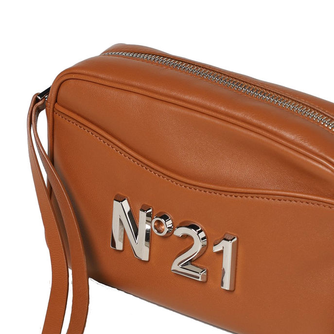 CAMERA BAG IN PELLE Donna Marrone