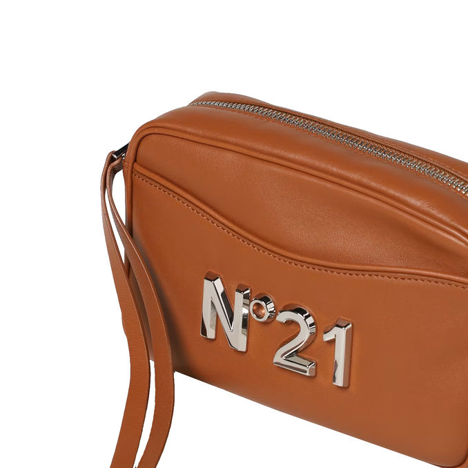 CAMERA BAG IN PELLE Donna Marrone