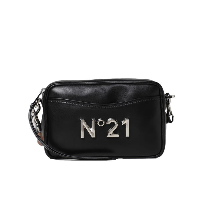 CAMERA BAG IN PELLE Donna Nero