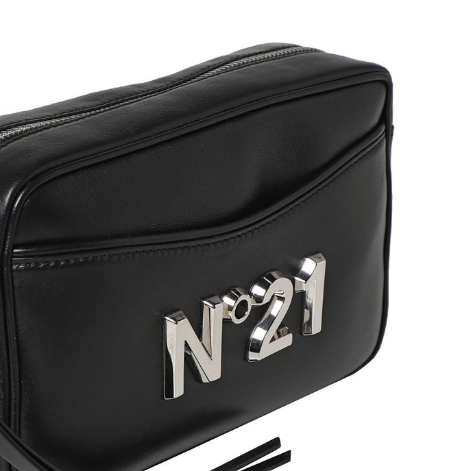 CAMERA BAG IN PELLE Donna Nero