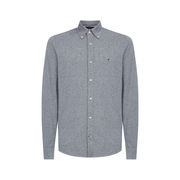 CAMICIA 1985 IN COTONE DOBBY Uomo Grey Melange White CAMICIA 1985 IN COTONE DOBBY Uomo Grey Melange White