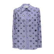 CAMICIA A RIGHE CUT OUT KEIDO Donna Embroidery CAMICIA A RIGHE CUT OUT KEIDO Donna Embroidery