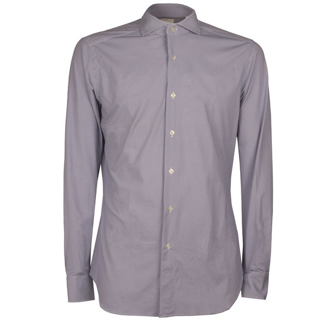 CAMICIA ACTIVE MICROSTAMPA 520 Uomo Azzurro 