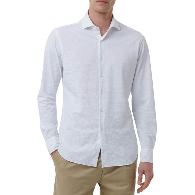 CAMICIA ACTIVE SIRSUCKER Uomo Bianco