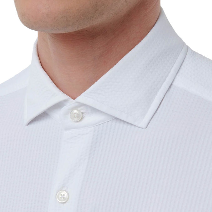 CAMICIA ACTIVE SIRSUCKER Uomo Bianco