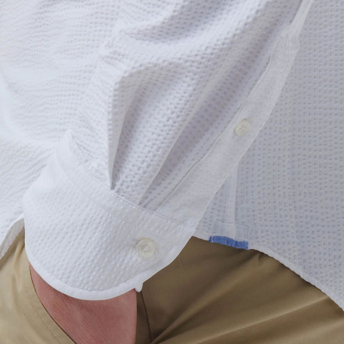 CAMICIA ACTIVE SIRSUCKER Uomo Bianco