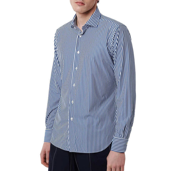 CAMICIA ACTIVE Uomo Bianco Blu 