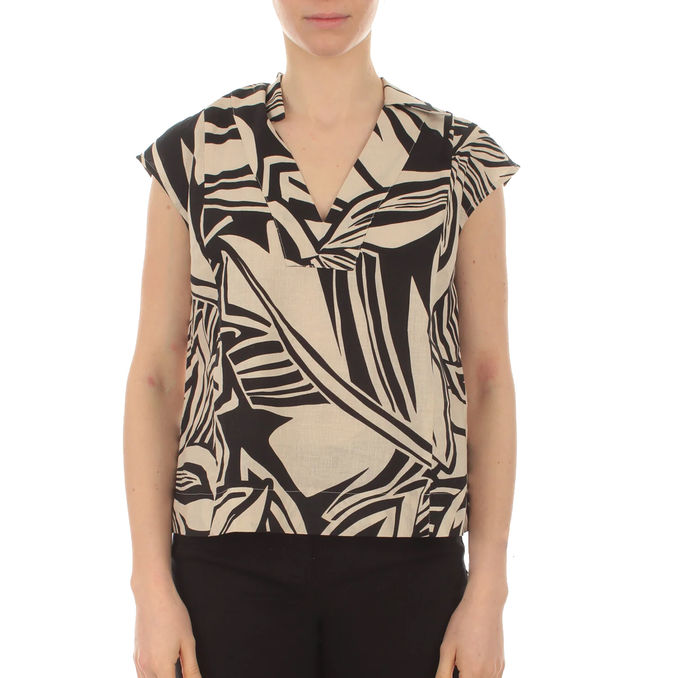 CAMICIA BALI Donna Foglia Nero