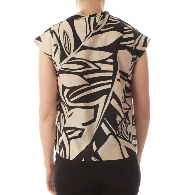 CAMICIA BALI Donna Foglia Nero