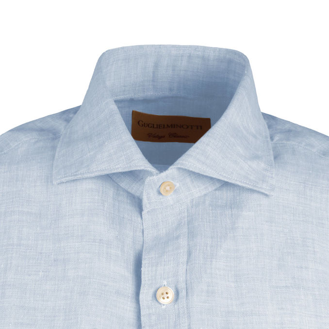 CAMICIA COLLO FRANCESE Uomo Azzurro