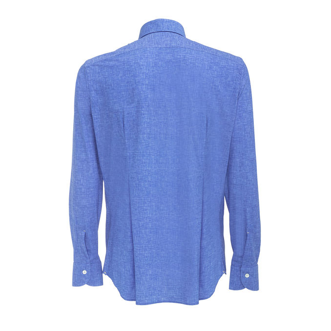 CAMICIA COLLO ITALIANO SLIM Uomo Blu Cielo