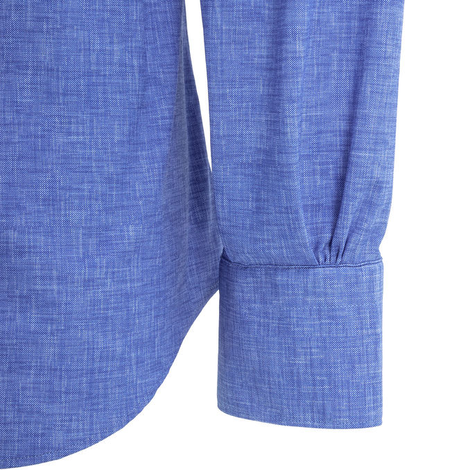 CAMICIA COLLO ITALIANO SLIM Uomo Blu Cielo