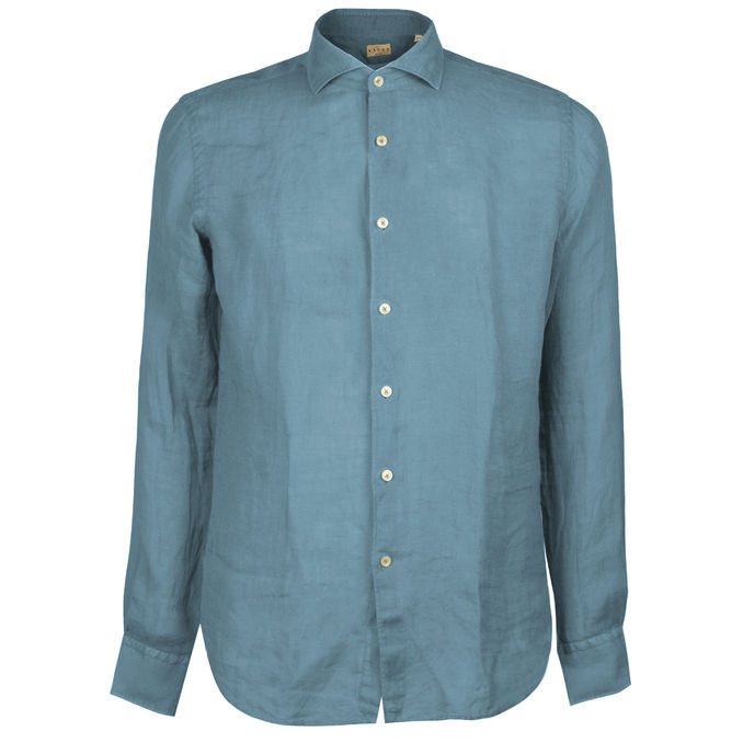 CAMICIA COLLO ITALIANO Uomo Avio