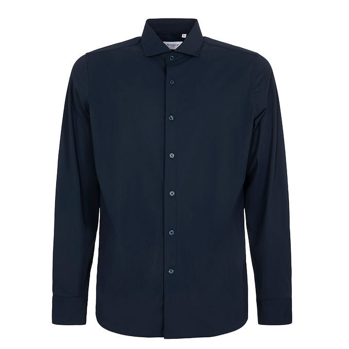 CAMICIA COLLO ITALIANO Uomo Blu