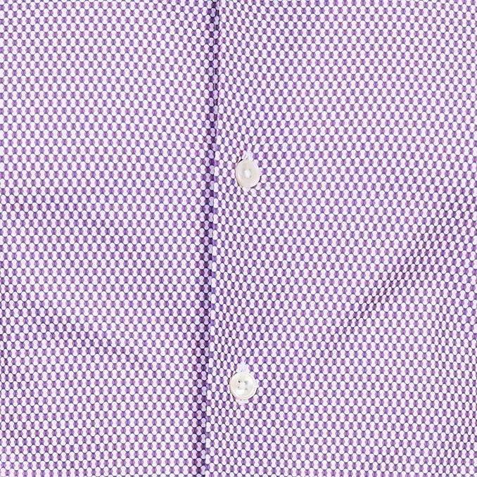 CAMICIA CON FANTASIA REGULAR Uomo Lilla Blu Bianco