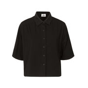 CAMICIA CROP Donna Nero  CAMICIA CROP Donna Nero