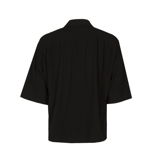 CAMICIA CROP Donna Nero