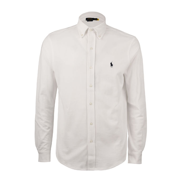 CAMICIA DOWN PIQUET Uomo Bianco