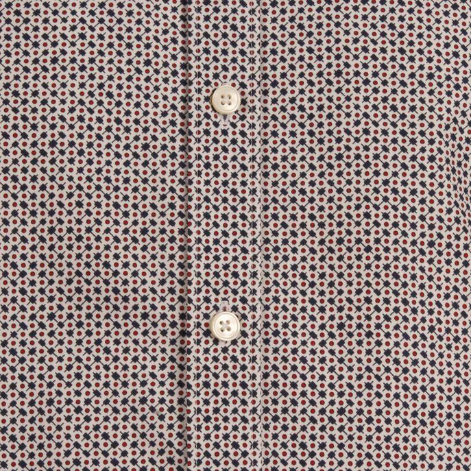 CAMICIA FANTASIA Uomo Bianco Blu Rosso