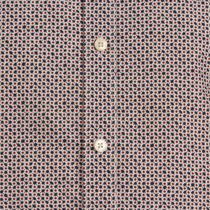 CAMICIA FANTASIA Uomo Bianco Blu Rosso