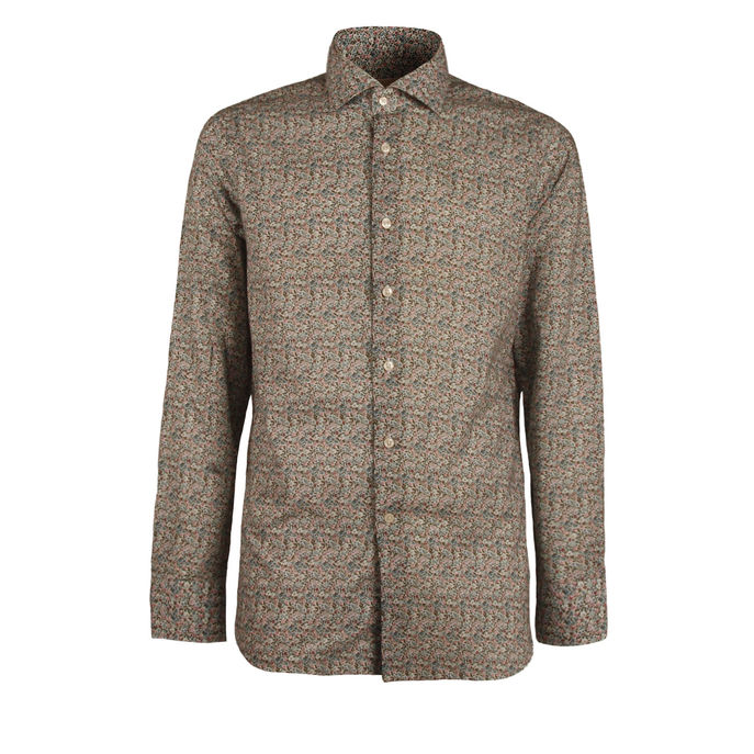 CAMICIA FANTASIA Uomo Bianco Rosa Azzurro