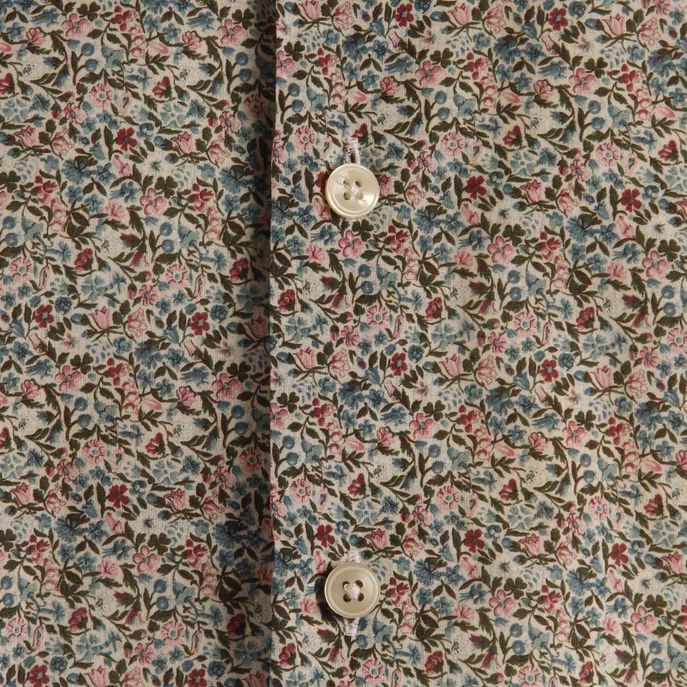 CAMICIA FANTASIA Uomo Bianco Rosa Azzurro