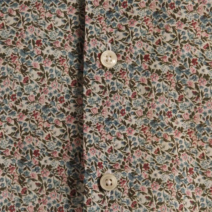 CAMICIA FANTASIA Uomo Bianco Rosa Azzurro