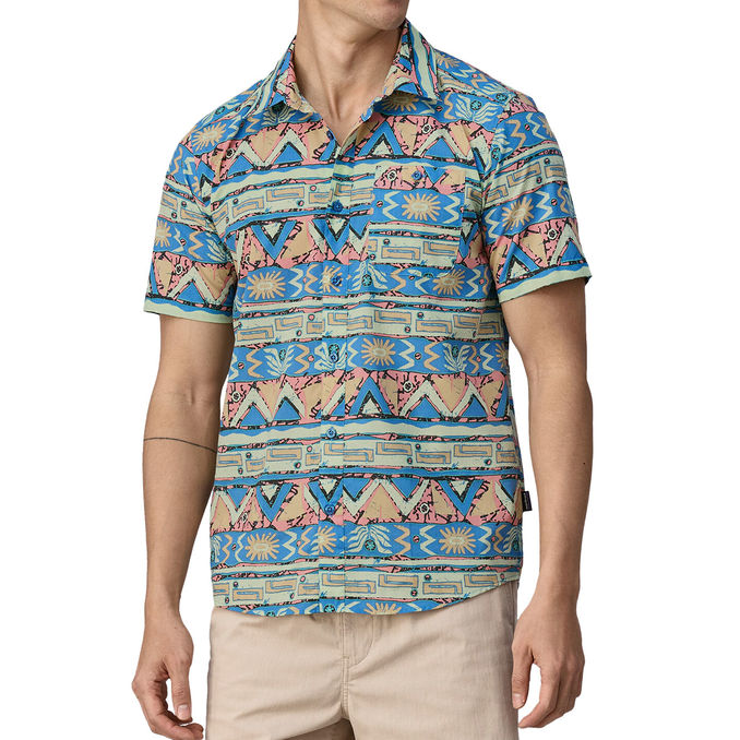 CAMICIA GO TO CON MICROFANTASIA Uomo Multicolor