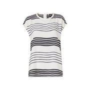 CAMICIA IMBARCO CON STAMPA IN SATIN Donna Bianco Lana CAMICIA IMBARCO CON STAMPA IN SATIN Donna Bianco Lana